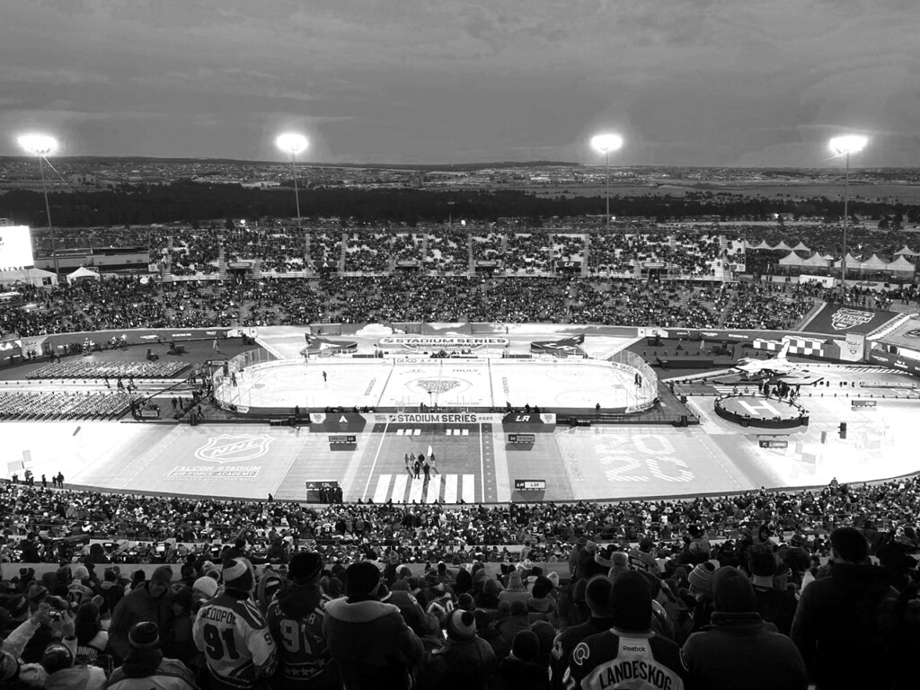 Air Force Academy Stadium BW