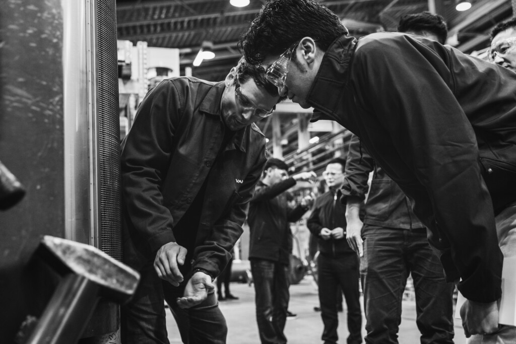 Customer training at Vahterus production facilities