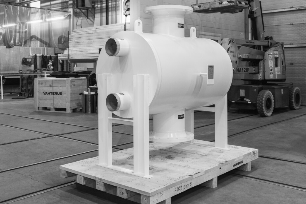 Fully-welded 12-MW Vahterus Plate & Shell heat exchanger.